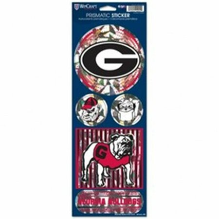 WINCRAFT Georgia Bulldogs Decal 4x11 Die Cut Prismatic Style Special Order 3208552205